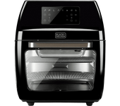 REACONDICIONADO Seminuevo Excelente Freidora de aire - Black+Decker BXAF1200E, Horno, 1700 W, 12 l, 8 Programas, Control táctil, Negro