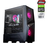 REACONDICIONADO Seminuevo Muy bueno PC gaming - Clon Powered By MSI B560M, Intel® Core™ i5-10400F, 16 GB RAM, 500 SSD, RTX3050 VENTUS 2X, Ubuntu