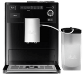 REACONDICIONADO Seminuevo Bueno Cafetera superautomática - Melitta® CI, Molinillo integrado con 5 grados de ajuste, My Coffee Memory, Negro