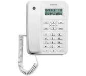 REACONDICIONADO Seminuevo Muy bueno Teléfono - Motorola CT202 con Manos libres y 24 tonos de llamada, blanco