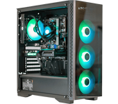REACONDICIONADO Seminuevo Muy bueno PC gaming - Clon B450, AMD Ryzen™ 5 3600, 16 GB RAM, 250 SSD + 1 TB HDD, GeForce RTX 3060, Ubuntu, Negro