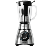 Batidora de vaso - Cecotec Power Black Titanium 2000MAX PerfectMix, 1300 W, Recubrimiento titanio, 1.8 l, Inox