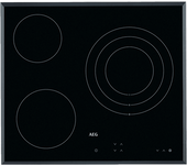 REACONDICIONADO Seminuevo Excelente Placa vitrocerámica - AEG HK623020FB, 3 zonas, Zona grande 27 cm, Biselada, 60 Negro