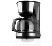 Cafetera de goteo - KOENIC KCM 1019, 10 Tazas, Placa calefactora, Negro/Inox
