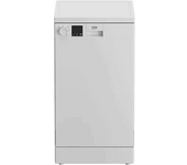 Lavavajillas - Beko DVS05024W, Independiente, 10 servicios, 5 programas, WaterSafe™, 44.8 cm, Blanco