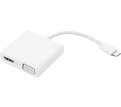 Adaptador - Lenovo USB C 3-in-1 Hub ROW, HDMI, VGA, 3.0, Blanco