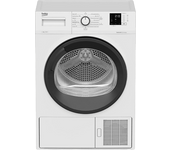 Secadora bomba de calor - Beko DHS 8413 GA1, 8 Kg, 15 programas, Blanco