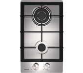 Placa modular - Infiniton GAS-IX02, Gas, 2 zonas, Gas Butano o Natural, 30 cm, Inox