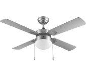 REACONDICIONADO Seminuevo Muy bueno Ventilador de techo - Cecotec EnergySilence Aero 450, Con luz, Función frío y calor, 50W, 106 cm, Inox