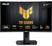 REACONDICIONADO Seminuevo Excelente Monitor gaming - Asus ‎Tuf Gaming VG27VQM, 27", Full-HD, Frecuencia 240 Hz, DisplayPort y HDMI, Negro