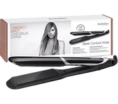 REACONDICIONADO Seminuevo Excelente Plancha de pelo - BaByliss ST397E, Iónica, Revestimiento cerámico, 5 temperaturas, Negro