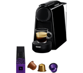 Cafetera de cápsulas - Nespresso® De'Longhi Essenza Mini EN85.B, 1150 W, 19 bar, 0.6 l, Calentamiento 26 s, Apagado automático, Negro