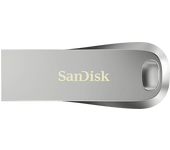 Memoria USB 256GB - SanDisk Ultra Luxe, 3.2, 400MB/s, Protección por Contraseña, Diseño metálico, Plata
