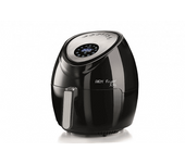 Freidora de aire - Ariete Airy Fryer Digital 4618, 5.5 l, 1800 W, 7 programas, Display LCD, Negro