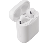 Funda estuche de carga auriculares - ISY IEC-1000, Para Apple AirPods, Silicona ultrafina (2 mm), Blanco