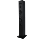 REACONDICIONADO Seminuevo Muy bueno Torre de sonido - NGS Skycharm, 50 W, Bluetooth, USB, Aux input, Radio FM, Pantalla LED, Entrada óptica, Negro
