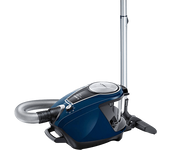 REACONDICIONADO Seminuevo Muy bueno Aspirador sin bolsa - Bosch BGS7RCL, 700 W, 3 l, Tecnología QuattroPower, Filtro HEPA, Negro y Azul