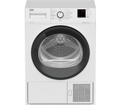 Secadora bomba de calor - Beko DHS 7413 GA0, 7 Kg, Ultra silenciosa, Antiarrugas, Blanco