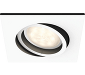 Lámpara inteligente - Philips Hue Milliskin, Foco Empotrable LED Inteligente, Alexa y Google Home, Blanco