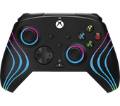 Mando Xbox - PDP Afterglow Wave, Para y PC, Cable, Negro