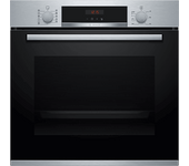 REACONDICIONADO Seminuevo Excelente Horno - Bosch HBA5740S0, Serie 4, Multifunción, Pirolítico y Asistente de limpeiza por agua, 71 L, HotAir 3D