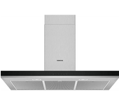 Campana decorativa - Siemens LC96BHM50, 580 m³/h, 4 potencias, 90 cm, Inox