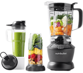 REACONDICIONADO Seminuevo Excelente Batidora de vaso - nutribullet Combo NBF500DG, 1200W, personal, Cuchilla extractora Easy-Twist, Gris