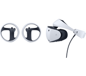 Pack VR - Gafas PlayStation VR2, OLED 4K, Sensor de movimiento, Blanco + Mandos VR2 Sense Auriculares estéreo