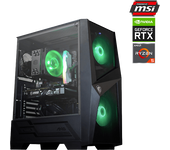 REACONDICIONADO Seminuevo Muy bueno PC gaming - Clon Powered By MSI B550M-A, AMD Ryzen™ 5 5600X, 16GB RAM, 500GB SSD, RTX3050 VENTUS 2X, Ubuntu