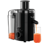 Licuadora - Moulinex Frutelia + JU3708, 350 W, 2 velocidades, 0.95 L, Filtro acero inoxidable, piezas extraíbles, Negro