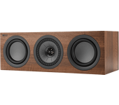 Altavoz central - Kef Q250c, 100 W, Uni-Q 1”-5.25”, 87 dB, 57Hz-50kHz (-6dB), 8 Ω, Walnut
