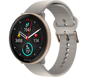 Reloj deportivo - Polar Ignite 3, 22 mm, 1.2", AMOLED, Talla S-L, Cristal curvo, GPS dual, Autonomía 5 días, Arena/Oro