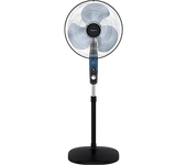 REACONDICIONADO Seminuevo Muy bueno Ventilador de pie - Rowenta VU4420F2, 60W, 1.3m, 55m³/min, 54 dB, 3 Velocidades, Función Antimosquitos, Silencioso