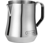 Jarra de leche - De'Longhi DLSC060, 0.35 l, Acero inoxidable cepillado, Plata