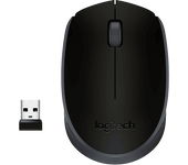 Ratón inalámbrico - Logitech M171, 1000 ppp, Ambidiestro, USB, Windows-Mac, 12 meses de pila, Negro