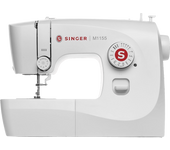 Máquina de coser - Singer M1155, Full size, 14 tipos puntadas, Ojalado automático, Blanco