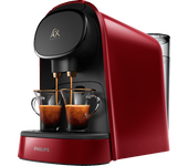 REACONDICIONADO Seminuevo Muy bueno Cafetera de cápsulas - Philips L'OR LM8012/51 Barista, 2 tazas o 1 doble, 19 bares, Depósito l, Rojo