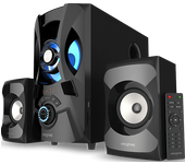 Sistema de altavoces - Creative SBS E2900, 120 W, Con Subwoofer, 2x Altavoces, 2.1 Canales, Bluetooth, Negro