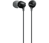 Auriculares de botón - Sony MDR-EX15LPB, 8Hz 22.000Hz, 100dB/mW, Botón, Tapones Silicona, Iman Neodimio, Negro