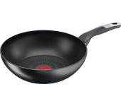 Sartén - Tefal G25519 Wok Jordi Cruz, Multiuso, Diámetro 28 cm, Revestimiento Titanium Antirrayaduras, Tecnol. Thermo-Fusion, Capacidad 3.6 l, Negro