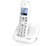 Teléfono - Alcatel XL785 Single, Inalámbrico, Contestador, Bloqueo de llamadas, Agenda 100 contactos, Manos libres, Audio-Boost, Blanco