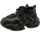 New 2024 Chunky Women's Sneakers Leather Casual Comfortable Ladies Shoes Trainer Platform Sneakers for Women Zapatillas Mujer