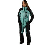 FXR Recruit Lite 2023 Damas One Piece Traje de moto de nieve - Negro Verde (12)
