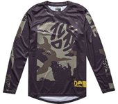 Lee Flowline Confined Maillot de bicicleta para niños - Negro Verde (S)