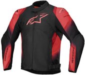 Alpinestars T-SP 1 V2 chaqueta textil impermeable para motocicletas - Negro Rojo (M)