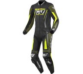 Berik Absolute GP2 Traje de cuero de moto de dos piezas - Negro Verde Amarillo (48)