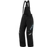 FXR Edge Pantalones babero para motos de nieve para damas - Negro Azul (S 30)