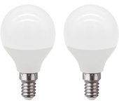 Pack 2 Bombillas LED Esférica E14 7,4W Equi.60W 806lm 15000H Raydan Home