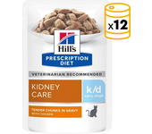 96 x 85 gr Pack Sobres Hill's Prescription Diet k/d Early Stage Cuidado Renal para gatos