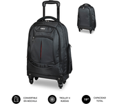maletin  trolley 19´´ subblim negro